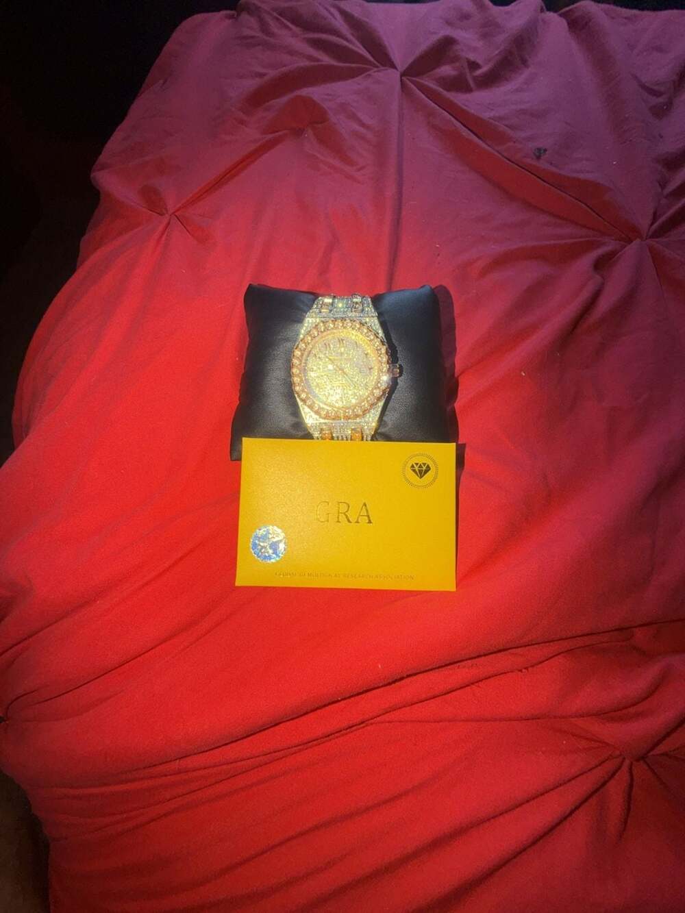 Audemars Piguet Iced Out Bust Down Moissanite Quartz Watch with GRA Certificate